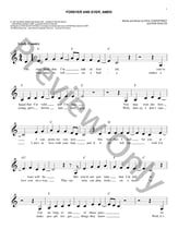 Forever and Ever, Amen piano sheet music cover